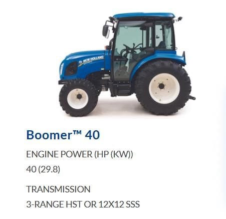 2023 NEW HOLLAND BOOMER 40 TLB 20073
